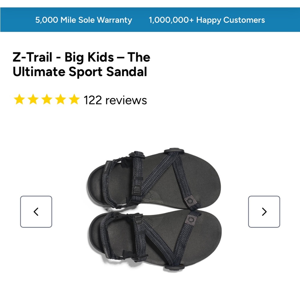 Xero Sandals Z-Trail - Big Kids - The Ultimate Sport Sandal Size 3 - Picture 14 of 14